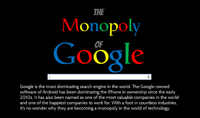 The Monopoly of Google