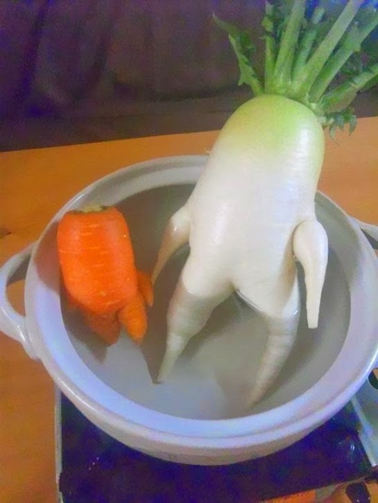 Frutas y verduras con formas divertidas