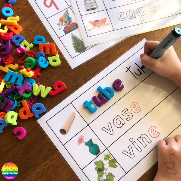 CVCe Word Mats | you clever monkey