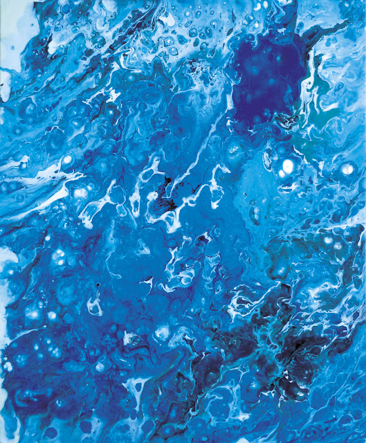 Tableau bleu par Mercedes Lafuente