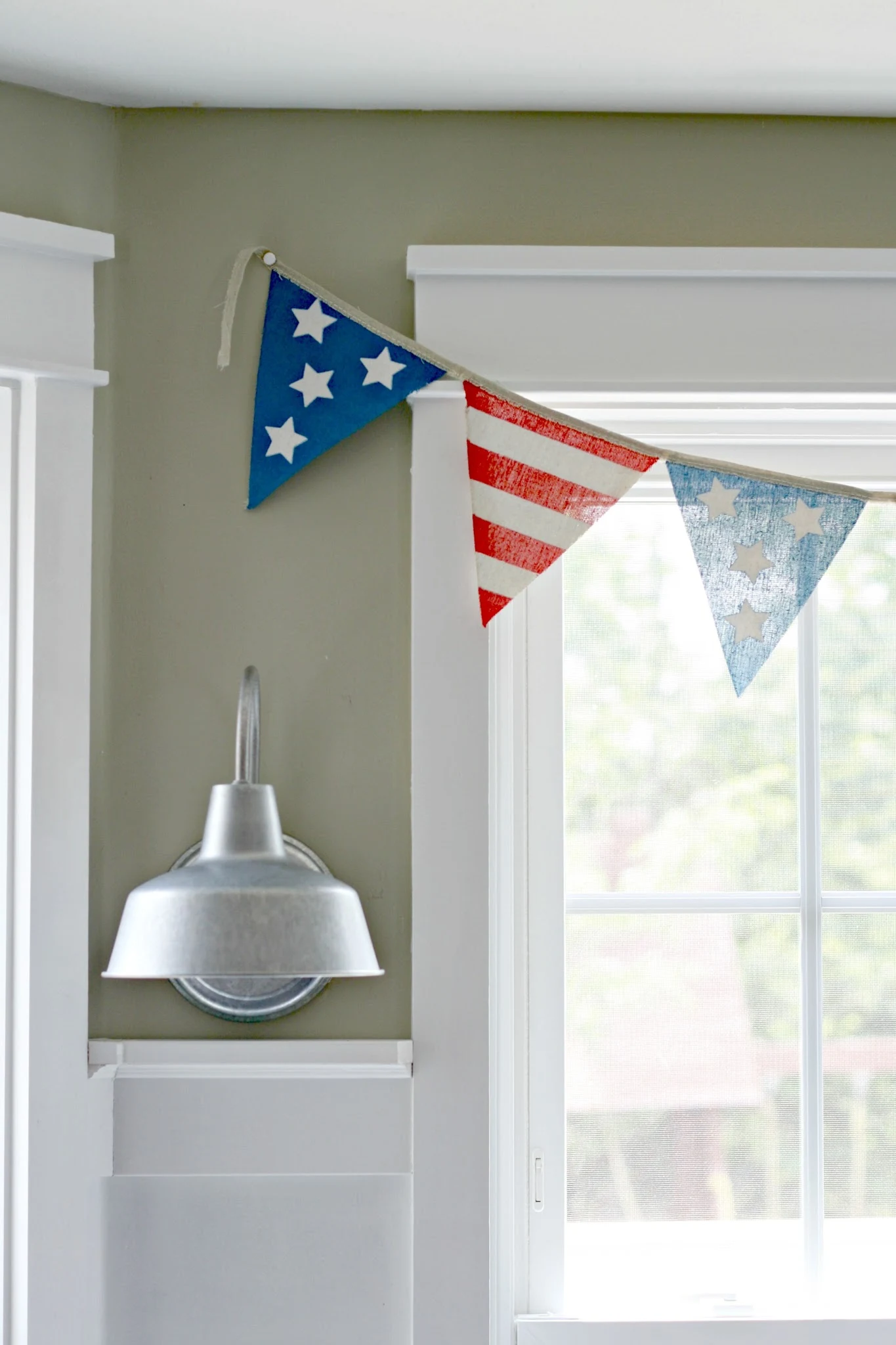 Fourth of July bunting