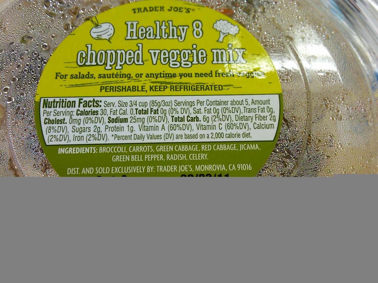 Kanwal's Kitchen New Find Trader Joe's Healthy 8 Chopped Veggie Mix