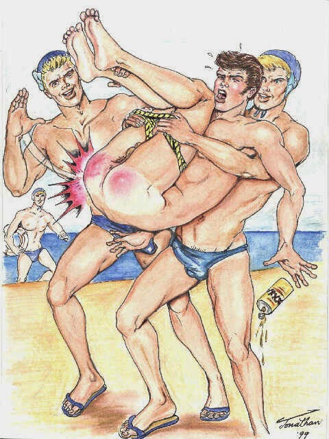 Gay spanking art worki - Gay - XXX photos