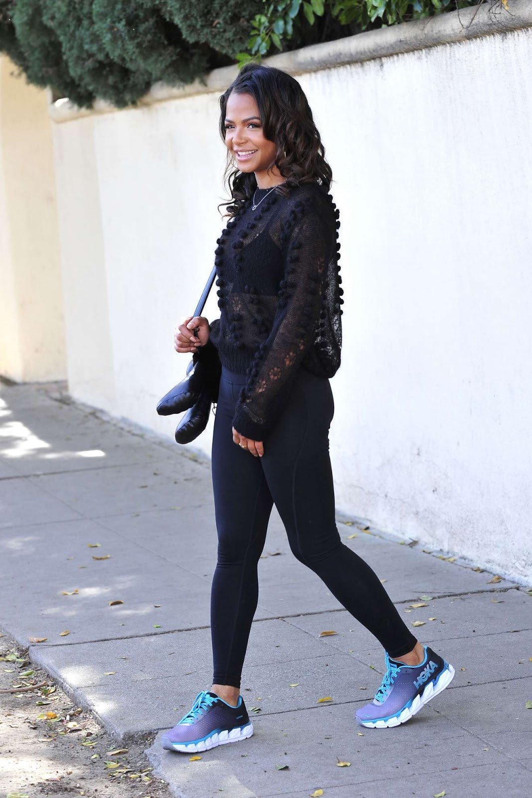 Christina Milian: leaving the gym in Los Angeles : International