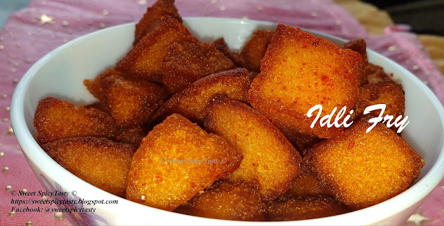 idli fry, how to use left over idlis , finger food, children snack, party food, fried ldli, idly fry, fry idly , fry idli,how to use left over idli, leftover idli snack