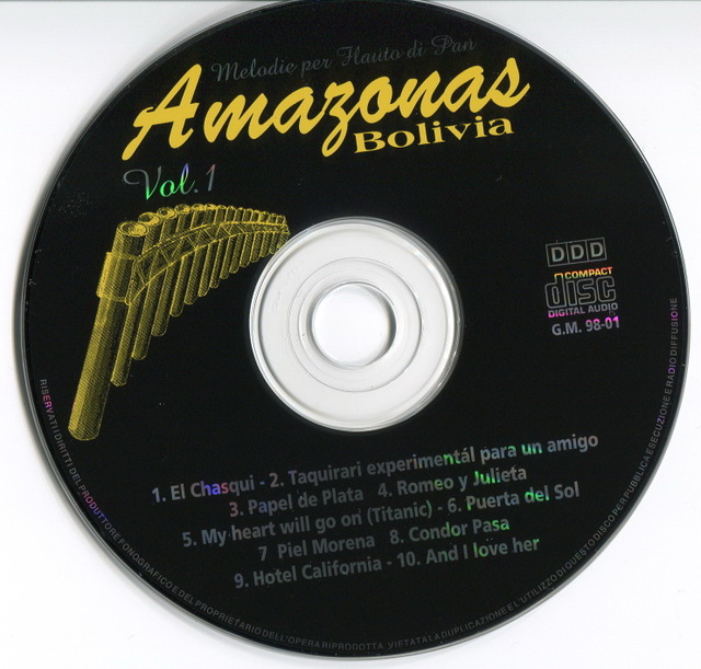 [Pan Flute] VA Amazonas Bolivia Melodie per Flauto Di Pan Vol.1 (1998) [FLAC]