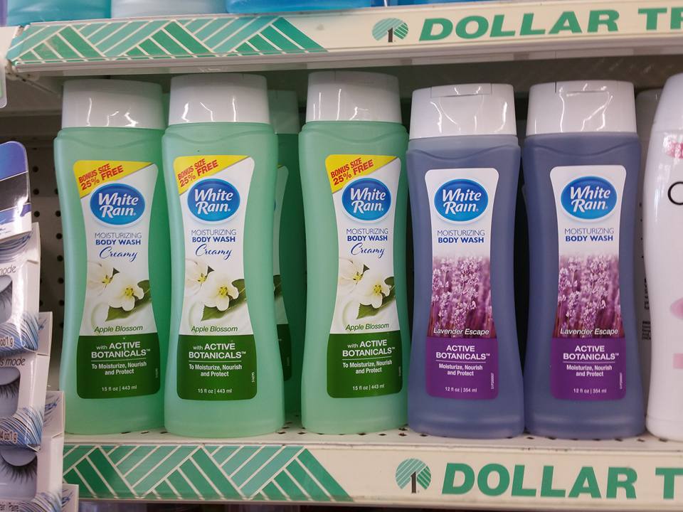 Dollar Tree Deals White Rain Body Wash Or Foot Cream 63 Cents Each
