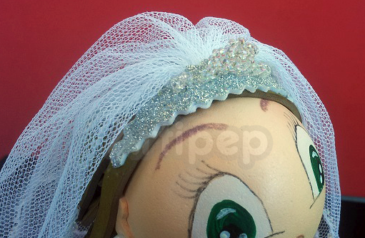 fofucha diadema novia