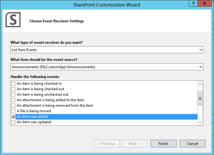 Create Remote Event Receivers in Share Point 2013 - Things to share
