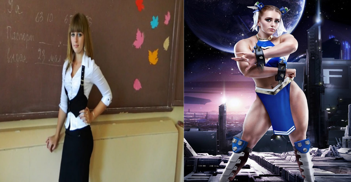 Julia Vins transformation before and after.