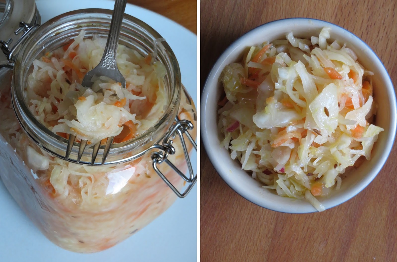 Four seasons. Fermented cabbage.