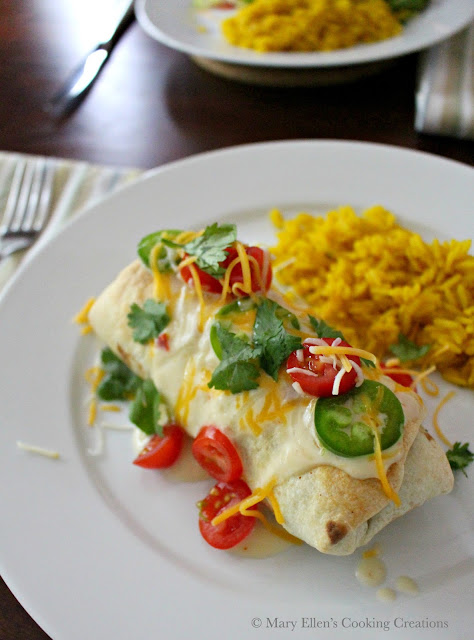 Oven Baked Beef and Bean Burritos for a weeknight or celebration. Great dinner for Cinco de Mayo! Ground beef, beans, salsa, and toppings in crispy, oven-baked burritos. 