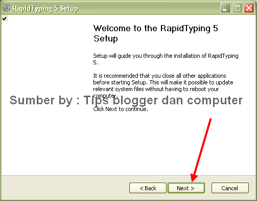 welcome to de rapid typing 5 setup