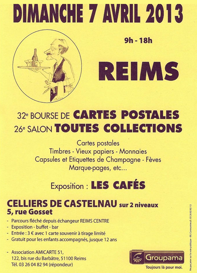 Amicarte 51 Reims: 32e bourse de Carte Postales