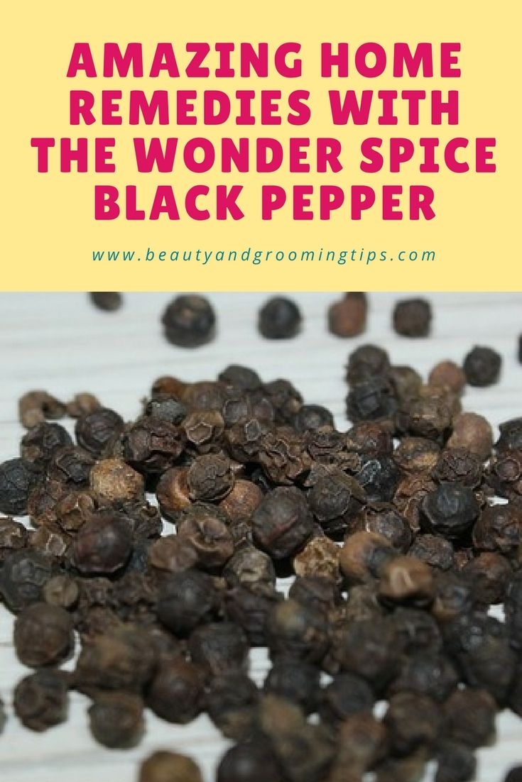 Medicinal uses of black pepper (Kali Mirch) Beauty and Personal Grooming