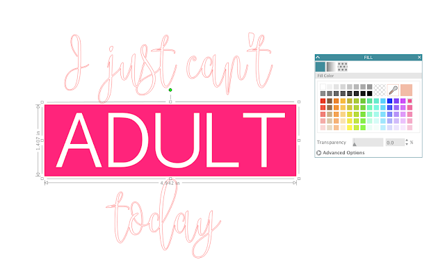 fill shape with color silhouette studio design text in silhouette cameo 3