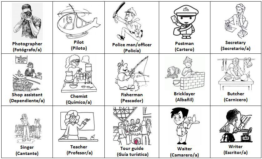 Tarea Paralela - Profe Le: Profesiones, Oficios ETC...