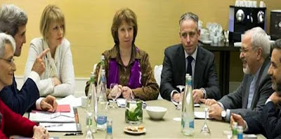 Iranian and Western representatives at the table in Geneva