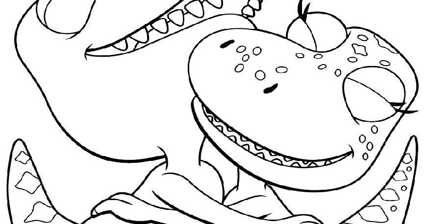 10 Gambar Mewarnai Dinosaurus Untuk Anak PAUD dan TK