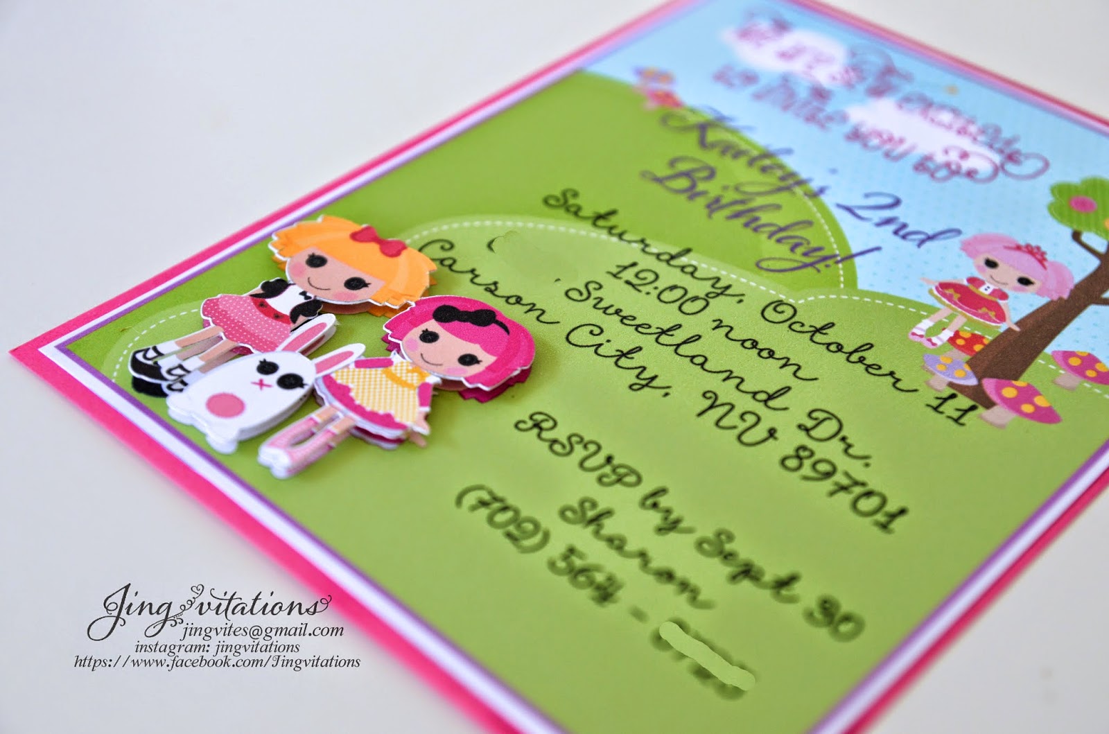 lalaloopsy invitations