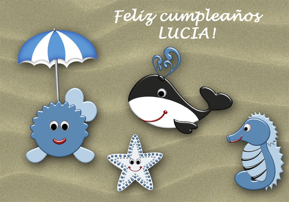 Feliz cumpleaños Lucia 