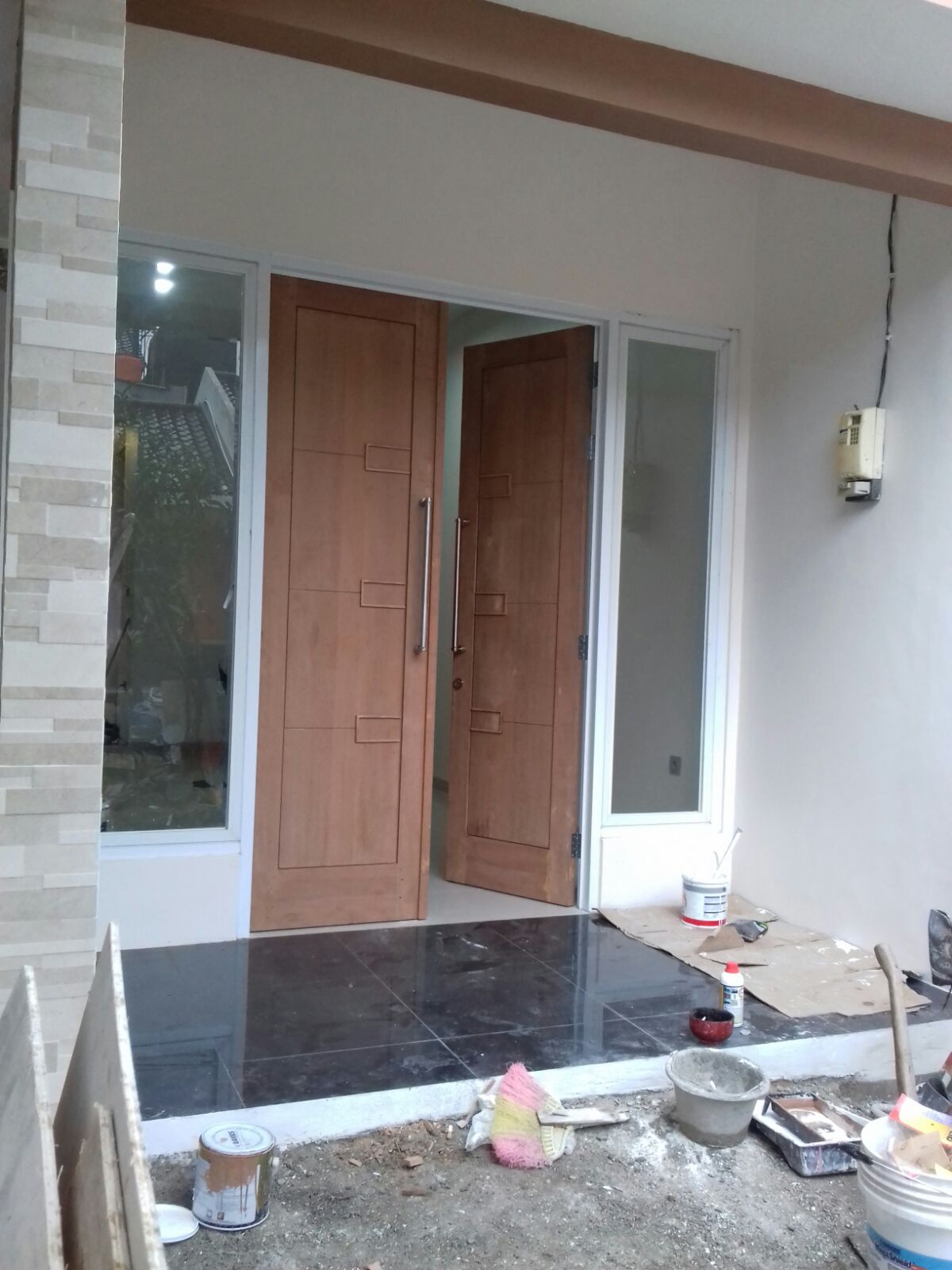 UD SANTO JAYA: pintu kupu kupu minimalis,pintu utama, rumah minimalis,