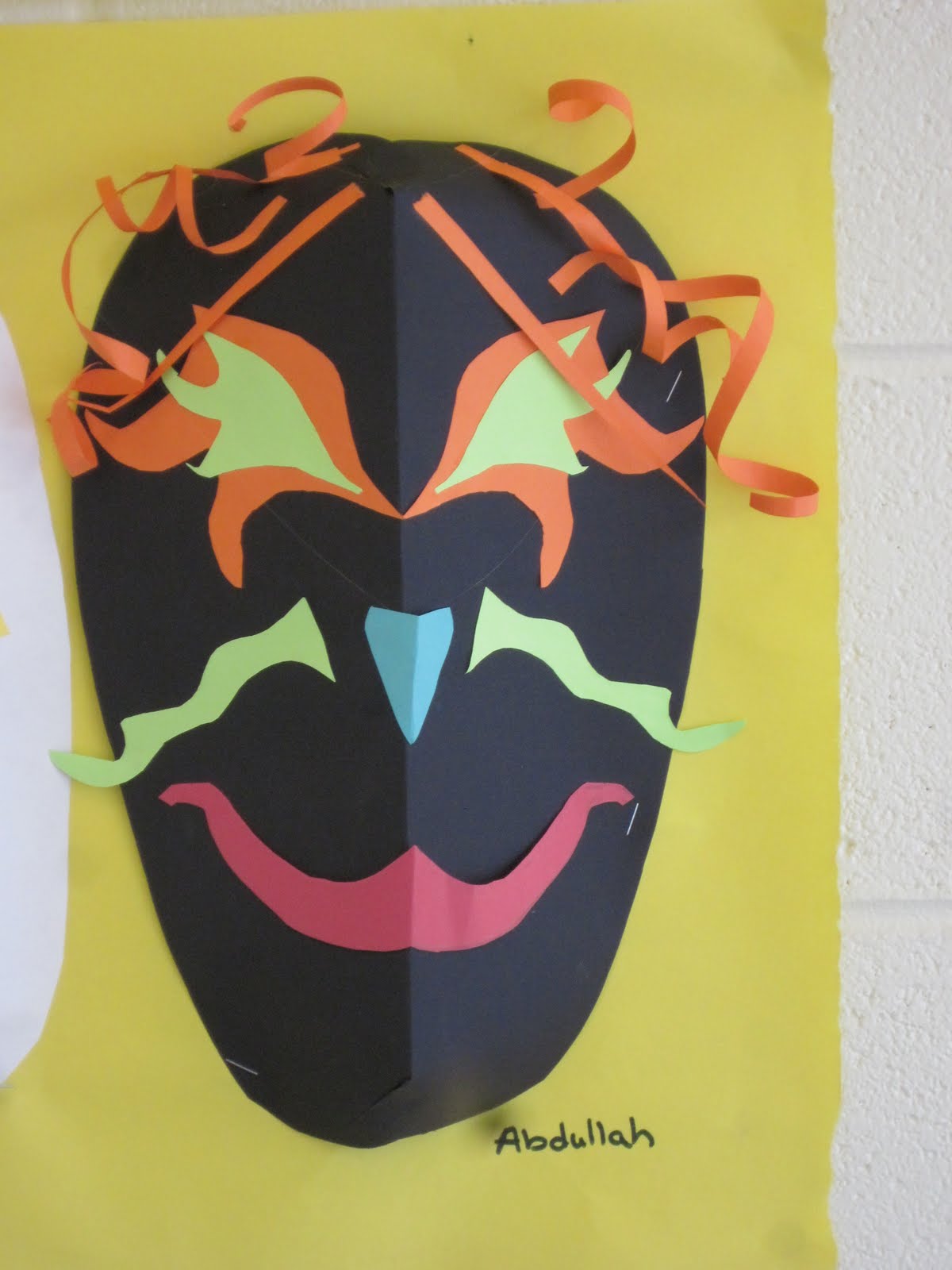 Lines, Dots, and Doodles: Paper Masks, 5th Grade
