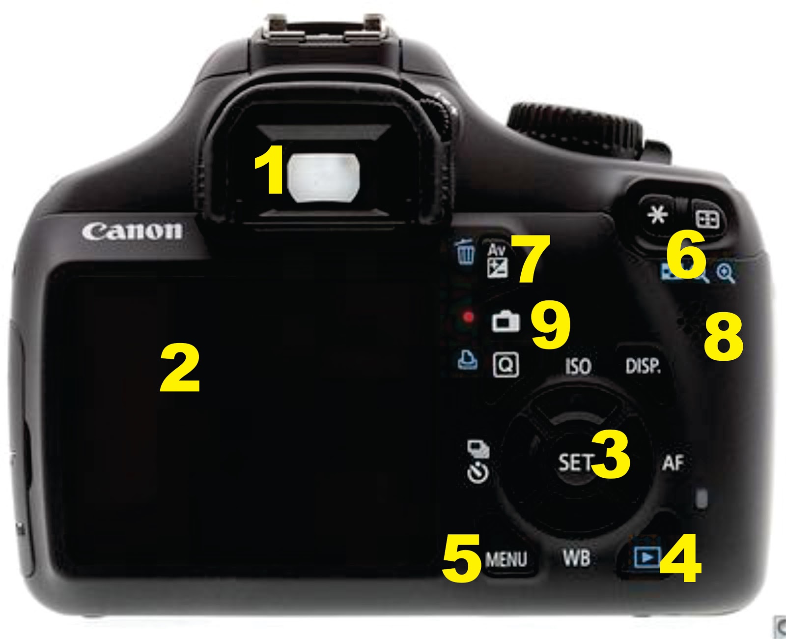 Bagian Bagian DSLR Canon 1100D Beserta Fungsinya Difikom
