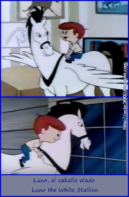 Dibujos animados de los 60. Luno, el caballo alado.