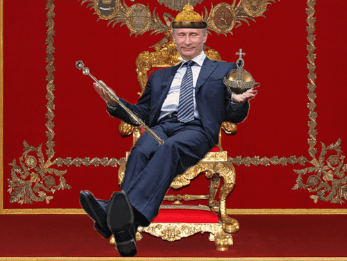 Путин на троне в чехии Путин на троне в чехии