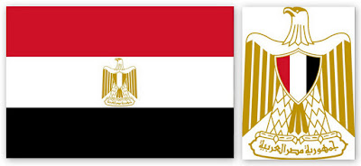 Флаг и герб Египта