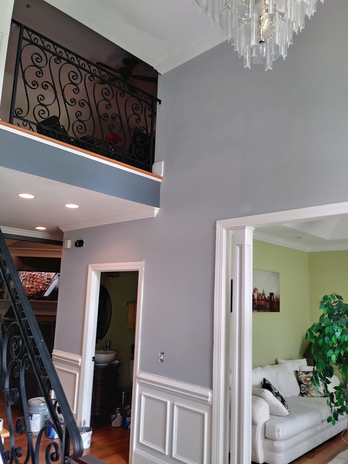 Painted foyer in River Falls Subdivision in Duncan, SC