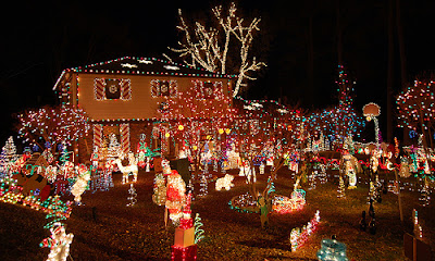 Life Around Us: House with Christmas Lights