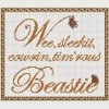  to a mouse robert burns quote cross stitch chart