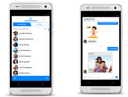 يستخدم تطبيق facebook messenger   لسهولة التواصل مع الاخرين والتحدث بالصوت والصورة