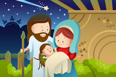 Jesús María y José La Sagrada Familia Ilustración