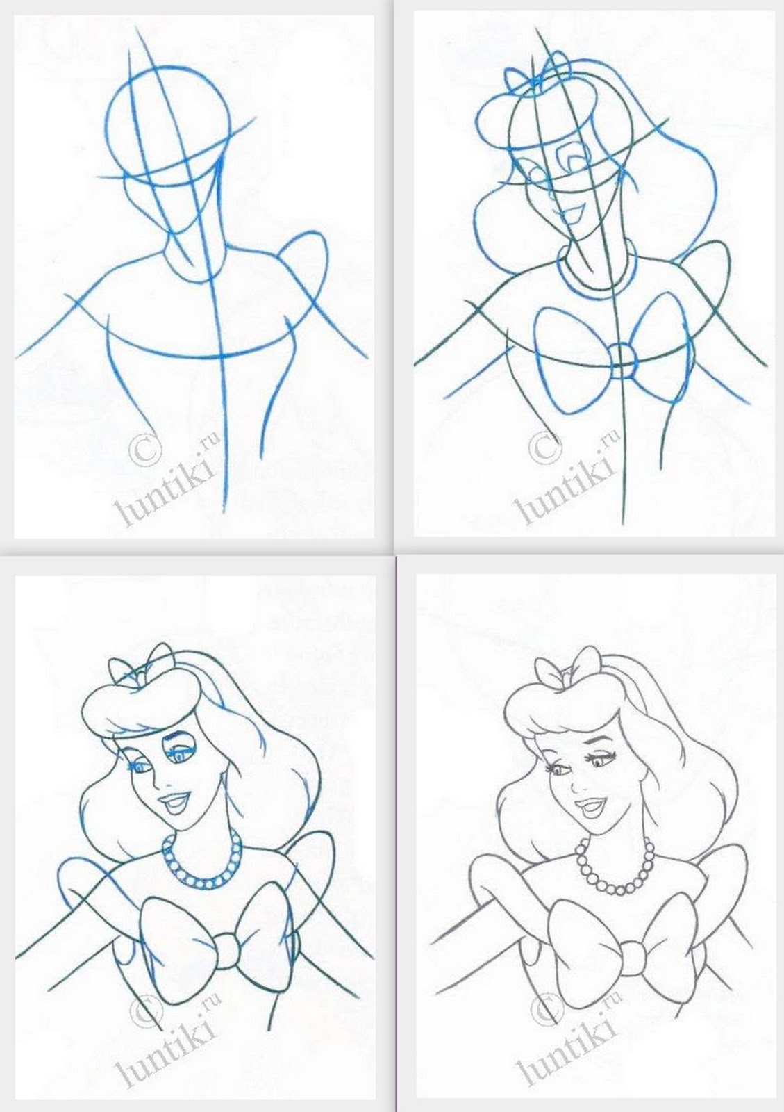Пошаговый. Поэтапное рисование принцессы. Лёгкие рисунки принцесса для начинающих. Рисунки карандашом пошагово для начинающих. Рисование пошагово для начинающих взрослых.