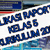 Aplikasi Raport Kelas 5 Semester 1 Kurikulum 2013 Revisi 2018
