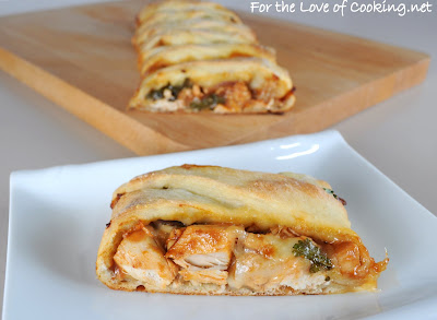 barbecue chicken pizza braid