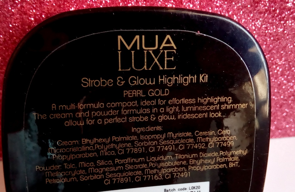 Review of MUA Luxe Strobe and Glow Highlighter Kit Elegant Eves