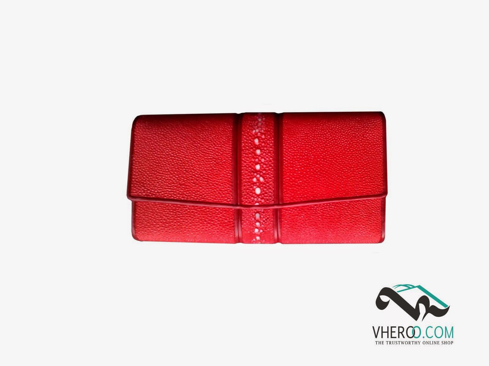 Koleksi dompet wanita besar full duri warna merah cantik 2018