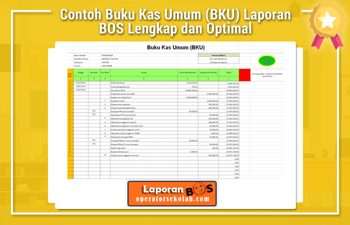 buku kas umum excel buku kas umum excel