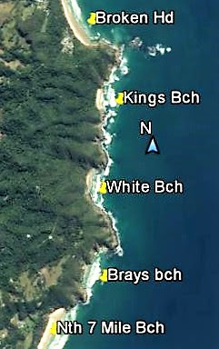 Byron Bay Beaches Map Tezza's Beaches And Islands: Byron Bay