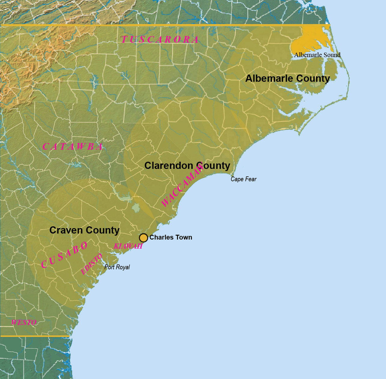 U.S. Timeline 1670 Foundation of Charles Town, Carolina