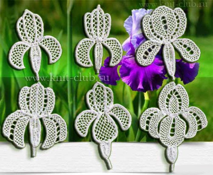 Irina: Crochet Irises. Patterns.