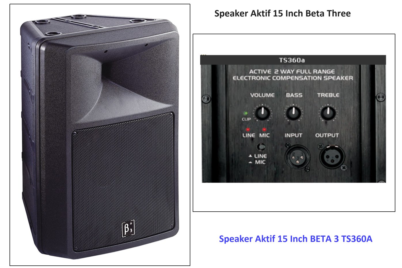 Speaker Aktif 15 Inch Beta Three
