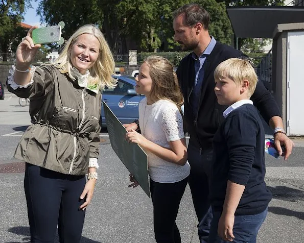 Prince Haakon, Princess Mette Marit, Princess Ingrid Alexandra and Prince Sverre Magnus visited Passion for Ocean Festival in Oslo