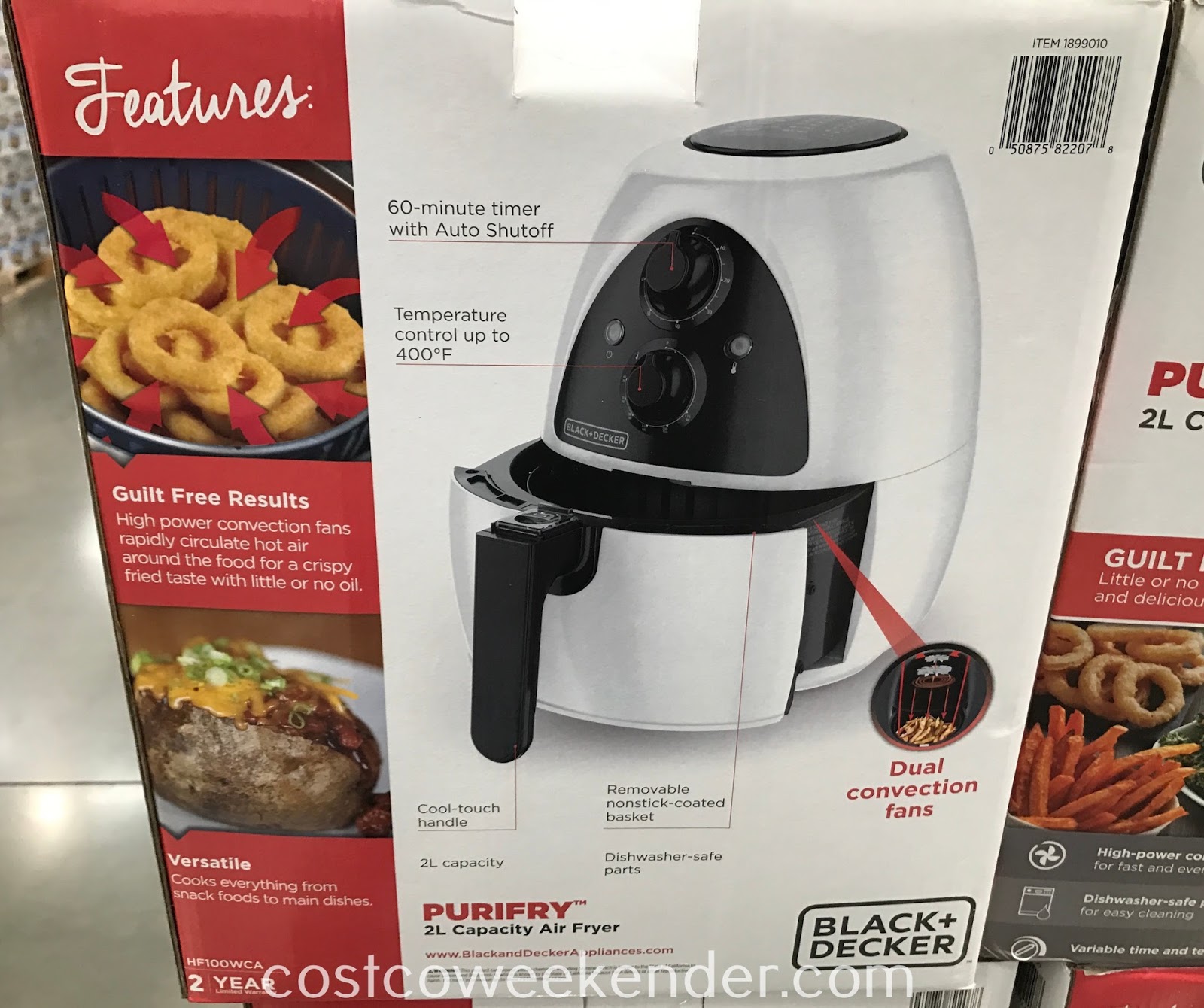 Black & Decker Purify 2L Capacity Electric Air Fryer Costco Weekender