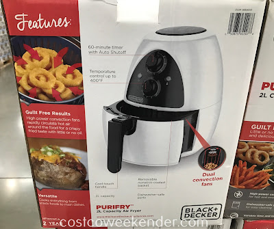 Costco 1899010 - Black & Decker Purify Air Fryer: healthier for you and the family