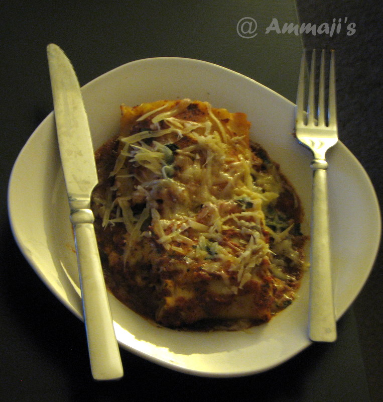 Tomato basil lasagna Indian Food Recipes Ammaji Kitchen